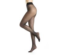 Gi&Gi Medias Mujer 20 Den, Veladas Il Top Del Top, Transparentes Todo Desnudo, N,1270, Negro, S/M