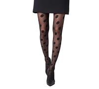 Gi&Gi pantys fantasia mujer，medias reductoras de 20 Deniers con Topos Integral N,1549 (S/M, negro)