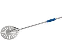 Gi.Metal Pala perforada para pizza de acero inoxidable, mango desmontable 2Smart, diseño profesional