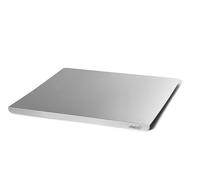 Gi.Metal Tabla de cortar para amasar de acero inoxidable con alfombrilla antideslizante - Tabla de cocina y encimera de cocina multiusos (49 x 47 cm, pliegue 2 cm)