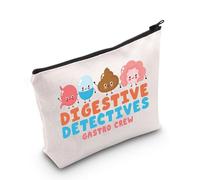 GI Nurse - Bolsa de maquillaje para enfermera, gastroenterología, regalo para enfermera, practicante, regalo GI Doctor, bolsa con cremallera GI Tech Merch, Digestivo Reino Unido