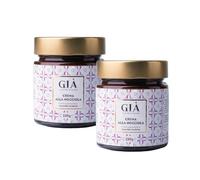 GIÀ Crema de Avellana Oscura 55% - 2 x 230g - Avellanas Italianas variedad “Tonda di Giffoni”, Sin Aceite de Palma, Untable Gourmet, Ideal para Merienda, Postres y Rellenos