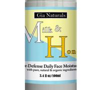 Gia Naturals Pure Natural y Organic Milk y Honey Defense Defense Defense Facta Hema hidratante para la piel normal a seca. Hidrate las arrugas y ln