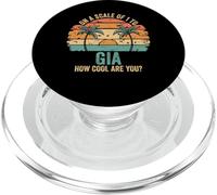 GIA Personalized Name Cute Retro Girls Groovy Birthday PopSockets PopGrip para MagSafe