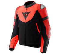 DAINESE Chaquetas Iperattiva Leather-Tex Red Fluo / Black 52