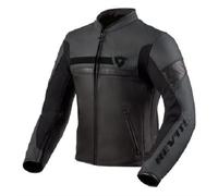Giacca De Moto De Inverno Desenfundable De Piel Revit Mile Black Negro Talla 46