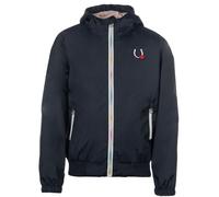 Giacca impermeabile per bambini modello Mika con zip arcobaleno e cappuccio Hkm