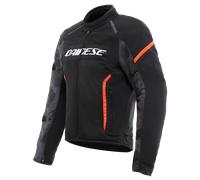 Giacca Moto Estiva Dainese AIR FRAME 3 TEX Cordura Uomo Nero Rosso Fluo