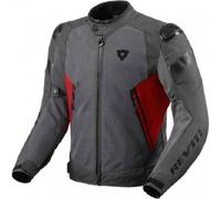 Giacca Moto Estiva Primavera Revit Control Air H2O Gris Rojo TG L