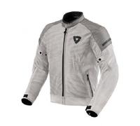 Giacca Moto Estiva Revit Torque Silver Grey H2O Impermeabile CE Taglia S