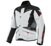 Giacca Moto Touring 4 Estaciones Dainese Tempest 3 D-dry Gray Black Lava Red