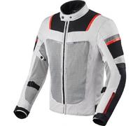 Giacca Moto Verano Impermeable Revit Tornado 3 Silver Black H2O Talla L