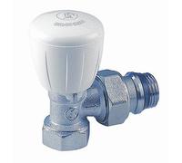 Giacomini R421TG Válvulas Radiador Micrométricas Termostatizables Escuadra, 3/8 Pulgada Tamaño