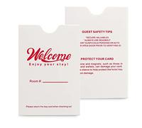 Gialer Paquete de 250 sobres para tarjetas de llaves de hotel y motel Welcome Enjoy Your Stay (rosa)