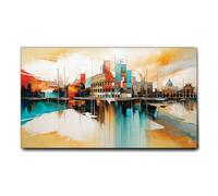 Giallobus - Cuadro - 41 - Roma - Lienzo con marco estándar - 140L x 80l cm - Listo para colgar - Cuadros modernos