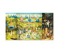 Giallobus - Cuadro - Hieronymus Bosch - El jardin de las delicias - Vidrio acrílico - 100L x 60l cm - Listo para colgar - Cuadros modernos