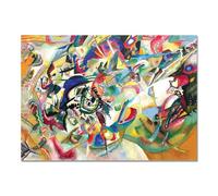 Giallobus - Cuadro - Vassily Kandinsky - Composición No. 7 - Vidrio acrílico - 140x100 - Listo para colgar - Cuadros modernos para el hogar