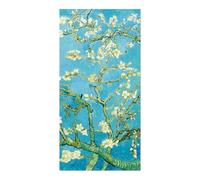 Giallobus - Cuadro - Vincent Van Gogh - Flores de almendro verticalmente - Vidrio acrílico - 50L x 100l cm - Listo para colgar - Cuadros modernos para el hogar