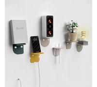 Giallobus - Estantes de Pared - Fly - Vidrio acrílico + Tornillos y Tacos - 10L x 10l cm - 05 - Multicolor - Kit 6 - Incluye Montaje rápido Adhesivo o Tornillos