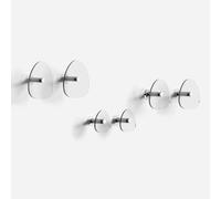 Giallobus - Percheros Pared - Harmony Color 01 - Kit 6 pz - Vidrio acrílico - Kit 6 pcs. - Palette Colours 01 - Percheros y Accesorios Decorativos de Pared