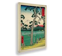Giallobus - Pinturas - Utagawa Hiroshige - Fuji de la Carretera de Tokaido - Lienzo - 50x70 - Listo para Colgar - Cuadros Modernos para el hogar