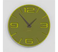 Giallobus - Reloj Premium - Simple Relief - Madera de MDF - Premium 30x30 cm - n.01 Pea - Artesano Made in Italy - Silencioso - Idea de Regalo - Doble Nivel Moderno