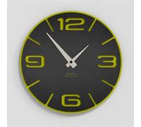 Giallobus - Reloj Premium - Simple Relief - Madera de MDF - Premium 30x30 cm - n.38 Radioactive - Artesano Made in Italy - Silencioso - Idea de Regalo - Doble Nivel Moderno