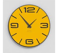 Giallobus - Reloj premium - Simple relief - Madera de MDF - Premium 45x45cm - n.23 Beer - Artesano Made in Italy - Silencioso - Idea de regalo - Doble nivel moderno