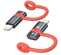 GIANAC USB C to Lightning Adapter (Pack of 2), USB Tipo C to iPhone Adapter 36 W Fast Charging, Lightning USB C Adapter for con Samsung S7/S6/S5/J7/J5, Huawei P Smart 2019/ P8 P9 Lite