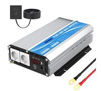 GIANDEL 2000W Inversor de Corriente de Onda sinusoidal Pura Convertidor DC 24V a AC 220V 230V con Salidas de AC Dobles con USB y Pantalla LED