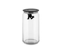 "GIANNI" BOTE HERMETICO DE VIDRIO NEGRO 140cl