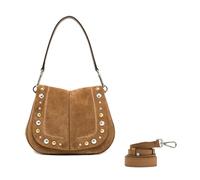 Bolso tipo solapa redondo Gianni Chiarini Helena Caramel