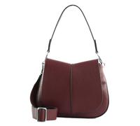Gianni CHIARINI Cuero bolso bandolera bolso de hombro Helena Round Crossbody Bag Antique Ruby arándano