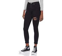 Gianni Kavanagh Black Core Ripped Jeans, Negro, L para Mujer