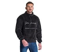 Gianni Kavanagh Black Signature Sherpa Sweat Sweatshirt, M Men's