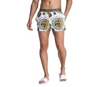 Gianni Kavanagh White Beirut Swimshorts Swim Trunks, XS Men's