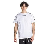 Gianni Kavanagh (White) Signs Tape Tee, T Shirt Hombre, Blanco, L