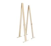 Giano - Caballete para pintura y exposición de cuadros de madera Ayous natural, regulable en altura e inclinación, capacidad de carga 20 kg, fabricado en Italia con estructura patentada, ideal para