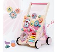Giant bean Andador de madera para niñas y niños, con forma de mariposa, andador para bebé, desarrolla habilidades motoras a partir de 1 año, estimula la creatividad, empuje de madera