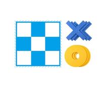 Giant Bean Bag Toss, Large Strategic Indoor Outdoor Game, 11,81 x 11,81 in Easy to Store Portable Design, No Assembly Required, Perfect Birthday Party Favors for Kids & Adults