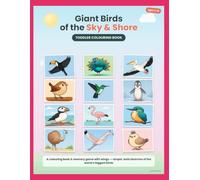 Giant Birds of the Sky and Shore Toddler Colouring Book