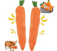 Giant Carrot Dog Toy, The Mellow Dog Calming Carrot, 11.42in/29.5in Large Stuffed Carrots pet Chew Toys for Small Medium Large Dogs, Dogs Toys Carrots with Sounds for Indoor Outdoor Play (L*2)