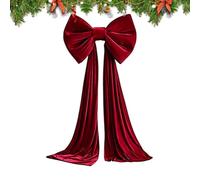 Giant Christmas Bow - Large Velvet Pre Tied Tree Topper Decoration
