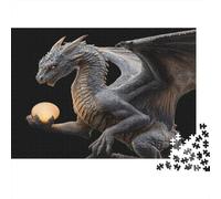 Giant Dragón Holding A Glowing Ball Rompecabezas Rompecabezas Juego De Habilidad para Toda La Familia 1000pcs (75x50cm)