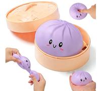 Giant Dumpling Squishy, Dumpling Squishys Stress Ball, Dumplings Squishy Fidget with Box, Soft Squeeze Doug for Adults, Relieve Stress