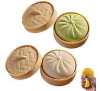 Giant Dumpling Squishy, Giant Glitter Dumpling, Large Soft Stress Relief Fidget Ball for Kids and Adults, Anxiety Relief Fidget Toy, Soft Squeeze Decompression Dough (2 Pcs-B)