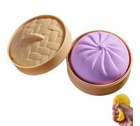 Giant Dumpling Squishy, Giant Glitter Dumpling, Large Soft Stress Relief Fidget Ball for Kids and Adults, Anxiety Relief Fidget Toy, Soft Squeeze Decompression Dough (1 pcs-D)