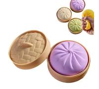 Giant Dumpling Squishy, Jumbo Dumpling Squishy, Mega Rainbow Dumplings Fidget, Large Stress Relief Sensory Ball for Adults & Kids, Squeeze Decompression Dough Fidget Toy (Purple)