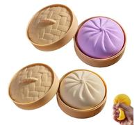 Giant Dumpling Squishy, Mega Rainbow Dumplings, Giant Squishy Dumpling, Large Stress Relief Sensory Ball for Adults & Kids, Soft Squeeze Decompression Dough Fidget Toy