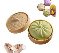 Giant Dumpling Squishy, Mega Rainbow Dumplings, Giant Squishy Dumpling, Large Stress Relief Sensory Ball for Adults & Kids, Soft Squeeze Decompression Dough Fidget Toy (Green)